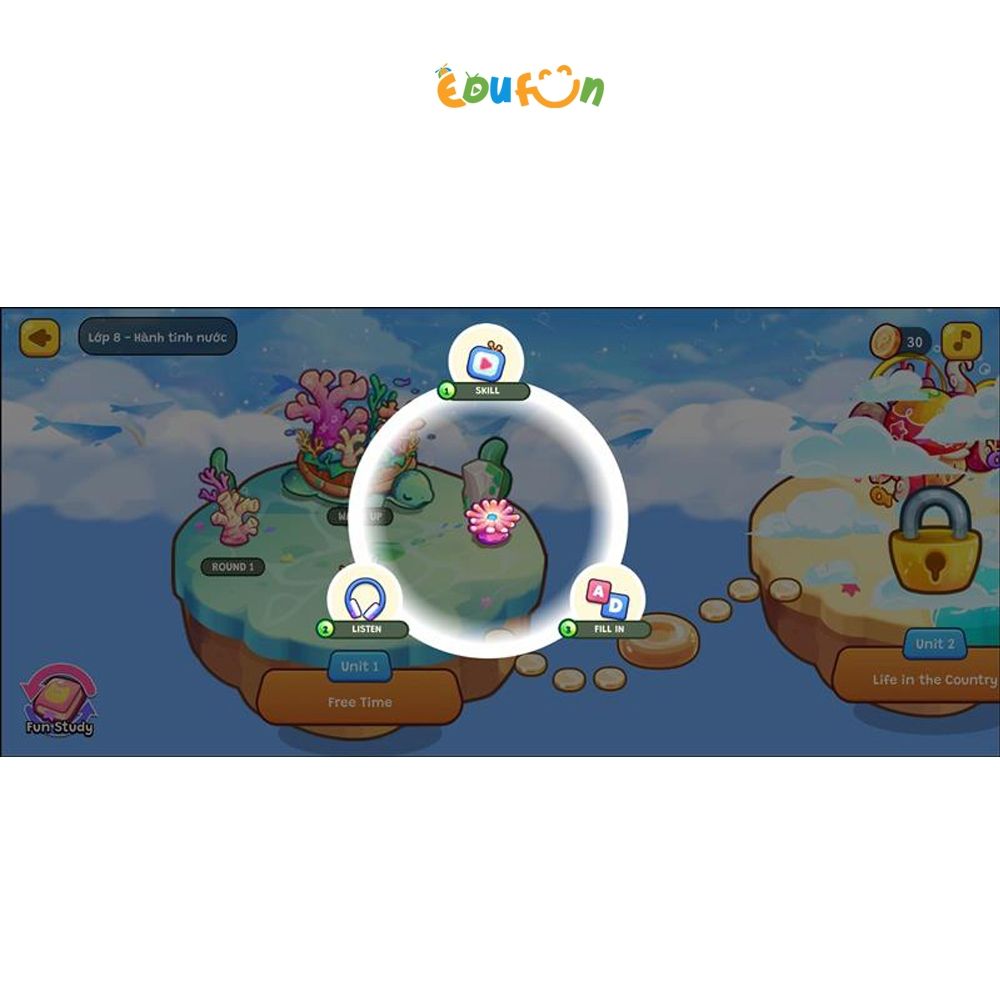 E-voucher - Edufun Premium lớp 8