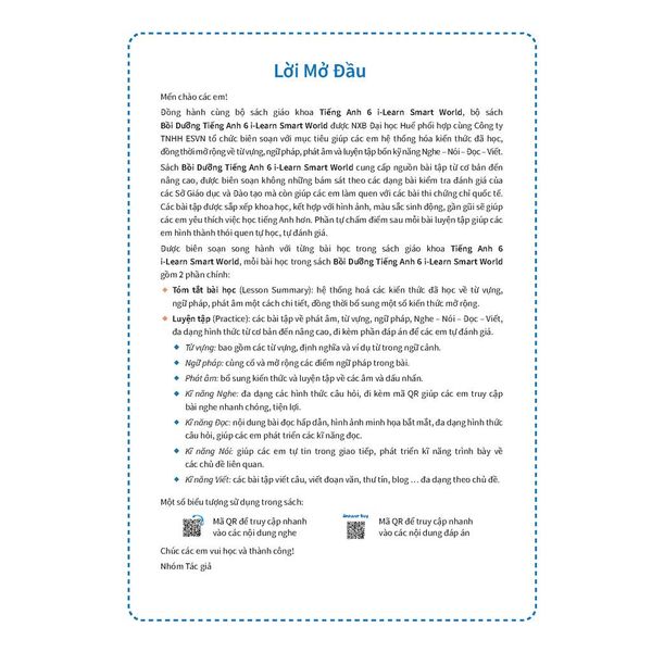 Bồi Dưỡng Tiếng Anh 6 i-Learn Smart World