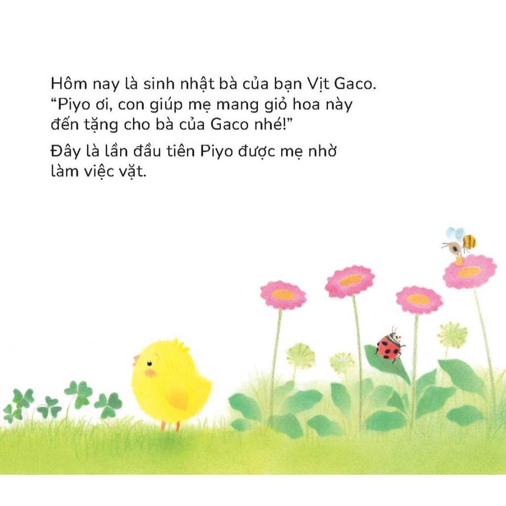 Gà con Piyo đến Thăm bà - Sách tranh Pop-up