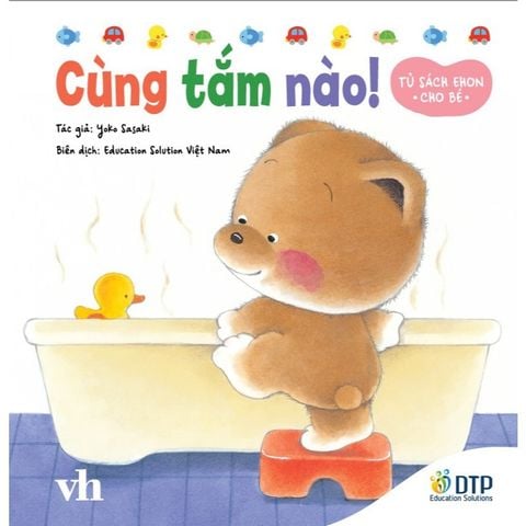 Cùng tắm nào! - Tủ sách Ehon cho bé - Sách tranh Ehon Gấu con Kuma