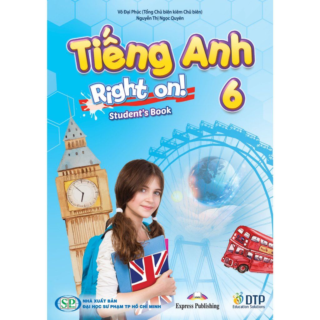 Tiếng Anh 6 Right On! - Trọn bộ (Sách học sinh, Sách bài tập, Notebook)