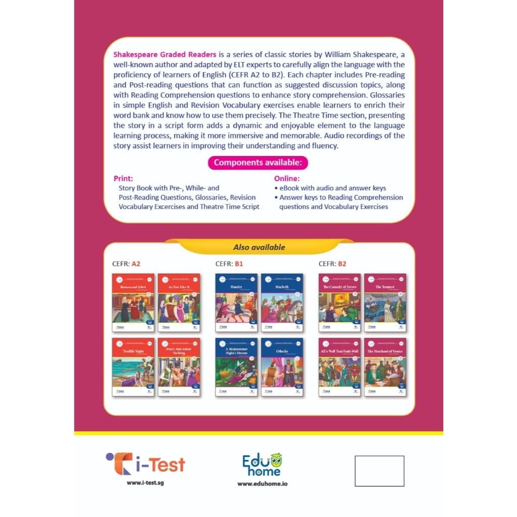 Combo truyện Shakespeare Graded Readers - CEFR B2