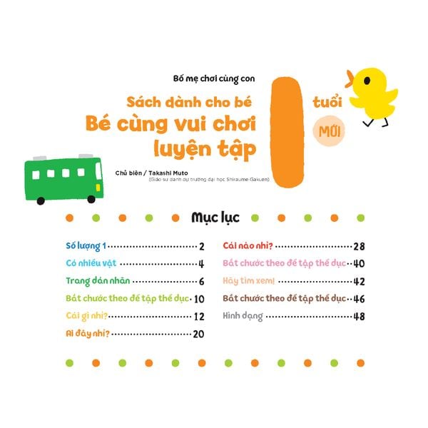 Sách dành cho bé 1 tuổi - Bé cùng vui chơi luyện tập - Sách vui chơi tương tác "Bé học điều hay"