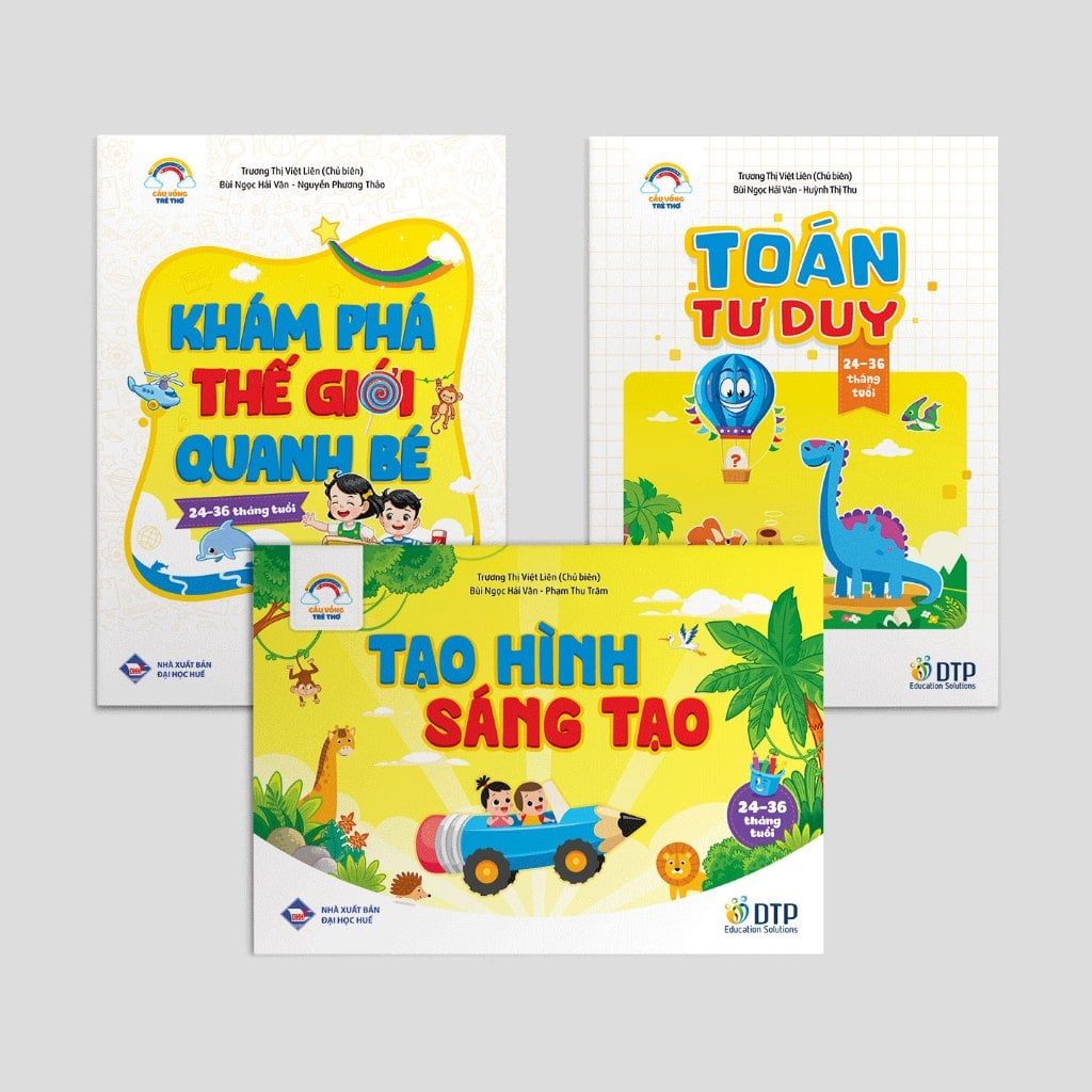 Cầu vồng trẻ thơ - bộ sách dành cho 24 - 36 tháng tuổi (3 quyển)