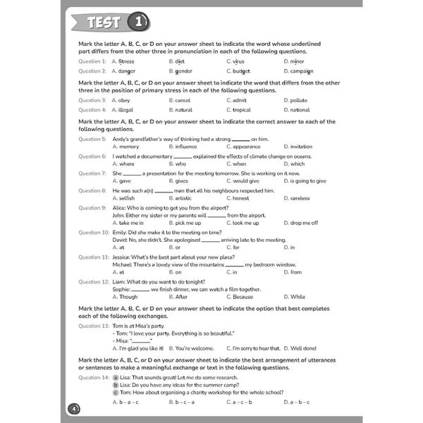 Bộ đề thi thử Tuyển sinh lớp 10