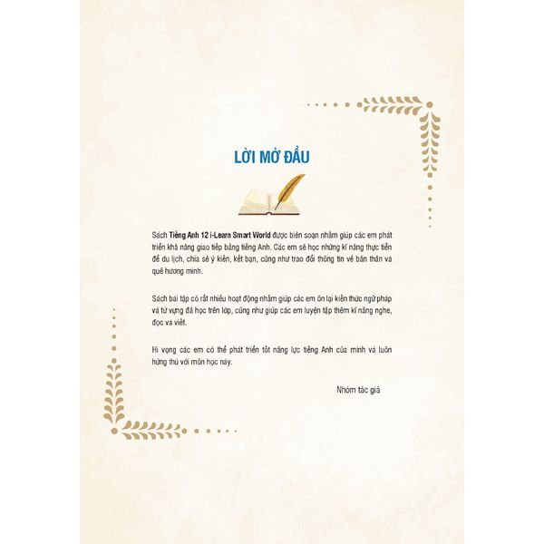 Tiếng Anh 12 i-Learn Smart World - Workbook (Sách bài tập)