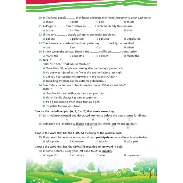 Bài tập Bổ trợ Tiếng Anh 9 Right On!