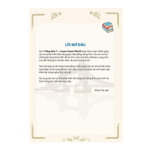 Tiếng Anh 7 i-Learn Smart World Workbook