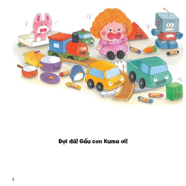 Dọn dẹp đồ chơi - Tủ sách Ehon cho bé - Sách tranh Ehon Gấu con Kuma