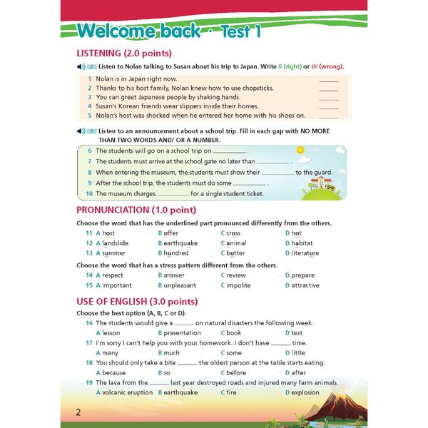 Bài tập Bổ trợ Tiếng Anh 9 Right On!