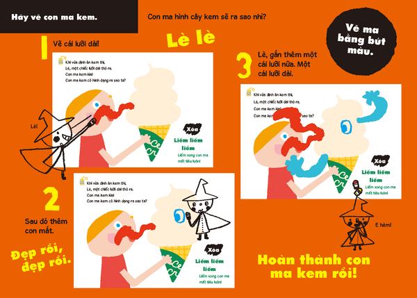 Vẽ, xóa, rồi lại vẽ - Phù thủy nhỏ - Những Người Bạn Ma - Tủ sách vui để học - Tủ sách Ehon cho bé