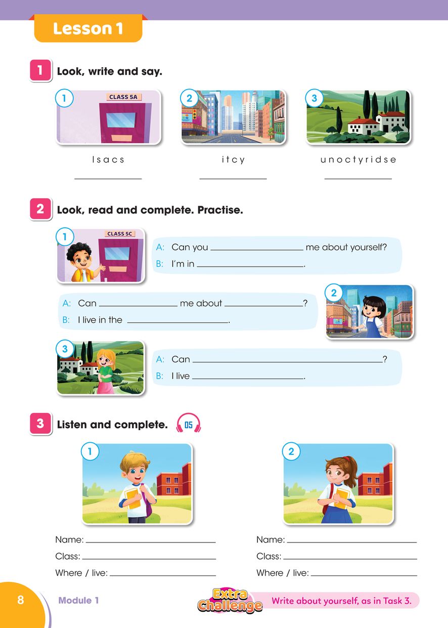 Sách Bài Tập Bổ Trợ và Tăng Cường - Tiếng Anh 5