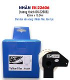  Nhãn film nhựa màu vàng EK-22606 (DK-22606), chống nước, 62mm x 15m (liên tục), tương thích DK-22606 