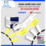  Nhãn cáp 25 x 38mm, màu vàng, KTC-F2538-40-100YL 