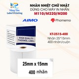  Nhãn đa năng 25 x 15mm, KT-2515-400 