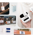  Máy in nhãn di động M220, Bluetooth, in qua app, (Trắng, Hồng, Đen) 