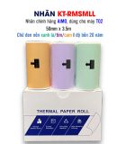  Nhãn dán xanh lá/tím/cam cho T02, độ bền 20 năm, 50mm x 3.5m, KT-RMSMLL chính hãng AIMO 
