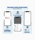  Nhãn tròn 30 x 30mm, màu trắng, KTR-3030-200 