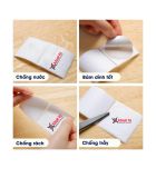  Nhãn cáp 25 x 38mm, màu vàng, KTC-F2538-40-100YL 