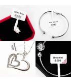  Nhãn trang sức 25 x 30mm, màu trắng, KTJ-T2530-45-100 