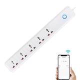  Ổ Cắm Wifi TUYA 5 Chấu, Điều Khiển Độc Lập, Hẹn Giờ Bật Tắt Từ Xa 