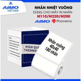  Nhãn in nhiệt hình vuông đa năng 40 x 40mm, KT-4040-180 