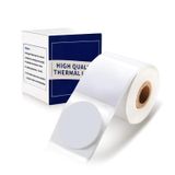  Nhãn in nhiệt hình tròn 30 x 30mm, màu trắng, KTR-3030-200 