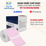  Nhãn in nhiệt đa năng 40 x 30mm, KT-4030-230PK 