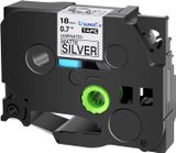  Brother TZe-M941, khổ 18mm, dài 8m, Black on Silver Matt, nhãn bạc, chống thấm nước 