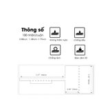  Nhãn trang sức 30 x 25mm, màu trắng, KTJ-F3025-45-100 
