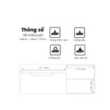  Nhãn trang sức 30 x 25mm, màu trắng, KTJ-F3025-45-100 