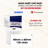  Nhãn in nhiệt đa năng 40 x 60mm, KT-4060-130 
