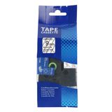  Nhãn in HZe-121 tương thích (TZe-121, TZ2-121), 9mm x 8m, Black on Clear 