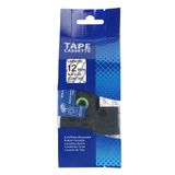  Nhãn in HZe-131 (TZE-131, TZ2-131), 12mm x 8m, Black on Clear 