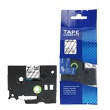  Nhãn in HZe-145 (TZe-145, TZ2-145), 18mm x 8m, White on Clear 