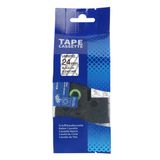  Nhãn in HZe-151 (TZe-151, TZ2-151), 24mm x 8m, Black on Clear 