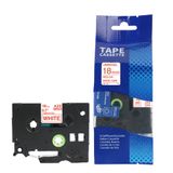  Nhãn in HZe-242 (TZe-242, TZ2-242), 18mm x 8m, Red on White 