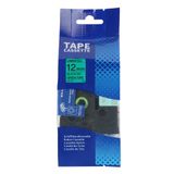  Nhãn in HZe-731 (TZe-731, TZ2-731), 12mm x 8m, Black on Green 