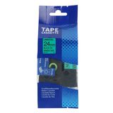  Nhãn in HZe-751 (TZe-751, TZ2-751), 24mm x 8m, Black on Green 