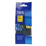  Nhãn in HZe-FX661 (TZe-FX661, TZ2-FX661), 36mm x 8m, Black on Yellow 