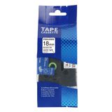  Nhãn in HZe-S241 (TZe-S241, TZ2-S241), 18mm x 8m, Black on White 