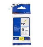  Brother TZe-FX221, khổ 9mm, dài 8m, Black on White, siêu dẻo, chống thấm nước 