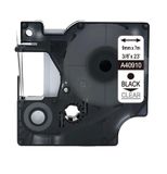  DM-A40910 D1 Tape 40910 9mm x 7m Black on Clear 