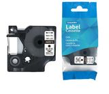  DM-A40913 D1 Tape A40913 9mm x 7m Black on White 