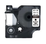  DM-A40913 D1 Tape A40913 9mm x 7m Black on White 