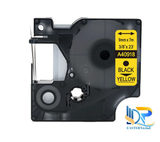  DM-A40918 D1 Tape A40918 9mm x 7m Black on Yellow 