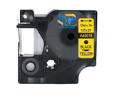  DM-A45018 D1 Tape A45018 12mm x 7m Black on Yellow 