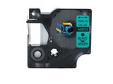  DM-A45019 D1 Tape A45019 12mm x 7m Black on Green 