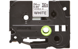  Brother TZe-FX251, khổ 24mm, dài 8m, Black on White, siêu dẻo, chống thấm nước 