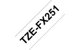  Brother TZe-FX251, khổ 24mm, dài 8m, Black on White, siêu dẻo, chống thấm nước 